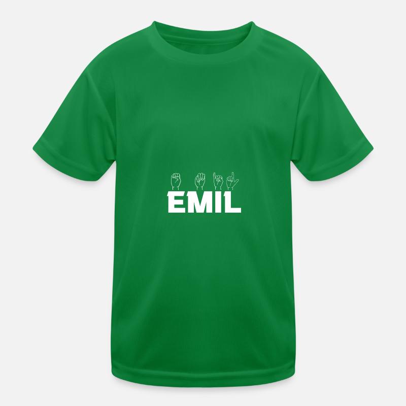 Sign Language Emil Kids Functional T-Shirt
