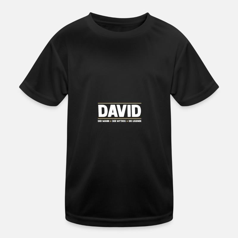 David Kinder Funktions-T-Shirt