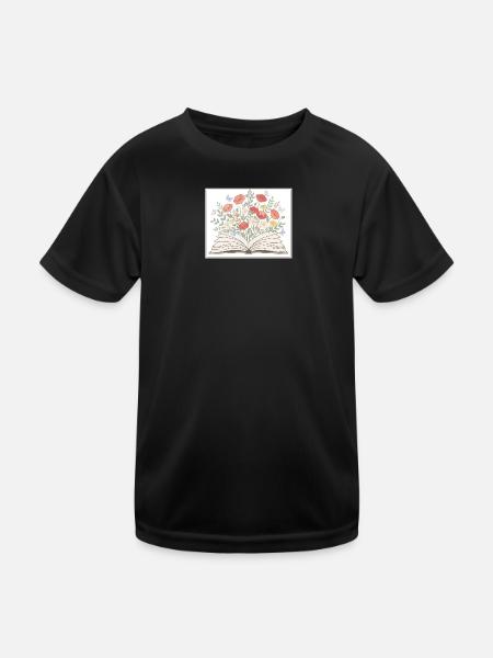Livres - T-shirt sport Enfant - noir - Devant
