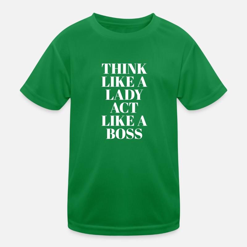 Think like a Lady Kids Functional T-Shirt