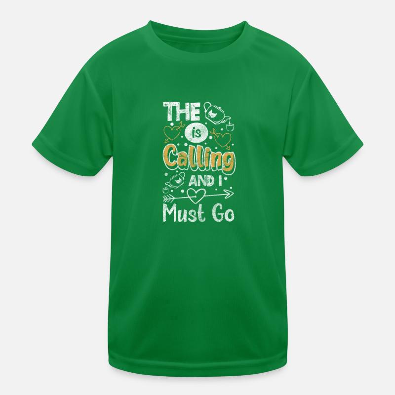 Buveur de thé Relaxation Thé vert chaud T-shirt sport Enfant