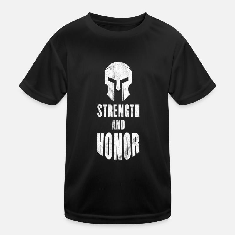 Strength and Honor - Gladiator Kids Functional T-Shirt