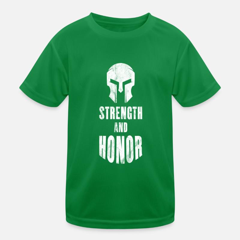 Strength and Honor - Gladiator Kids Functional T-Shirt