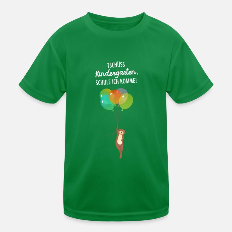 Tschüss Kindergarten - Otter Einschulung Schule Kinder Funktions-T-Shirt