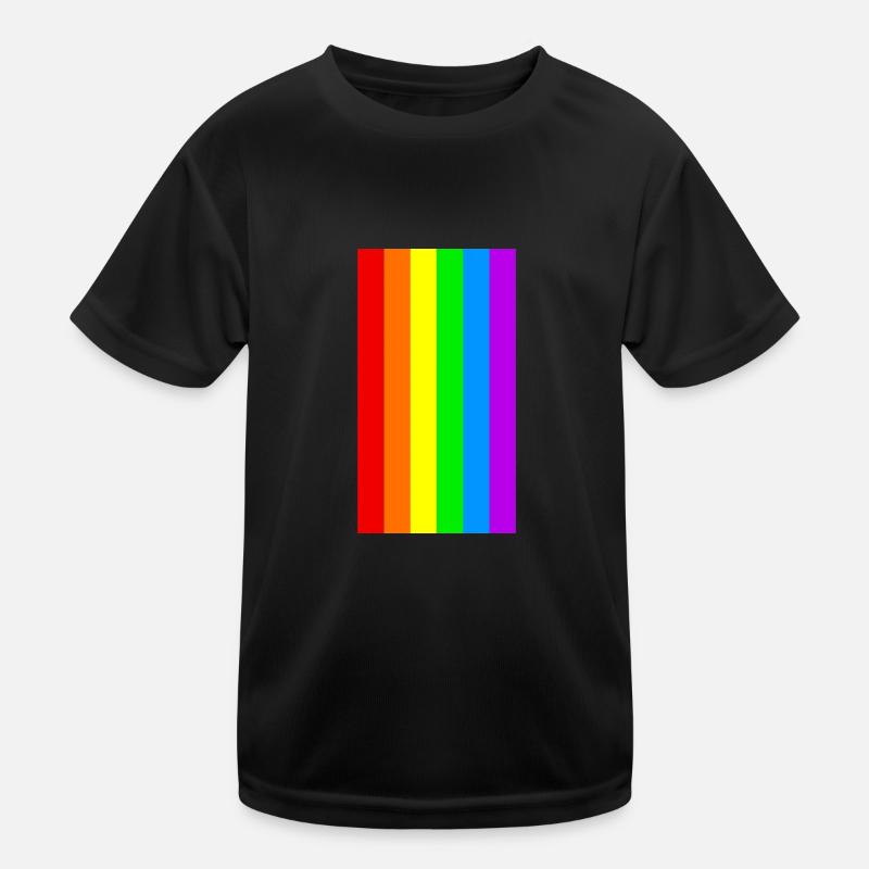 PRIDE RAINBOW REGENBOGEN LGBT FLAGGE FLAG GESCHENK Kinder Funktions-T-Shirt