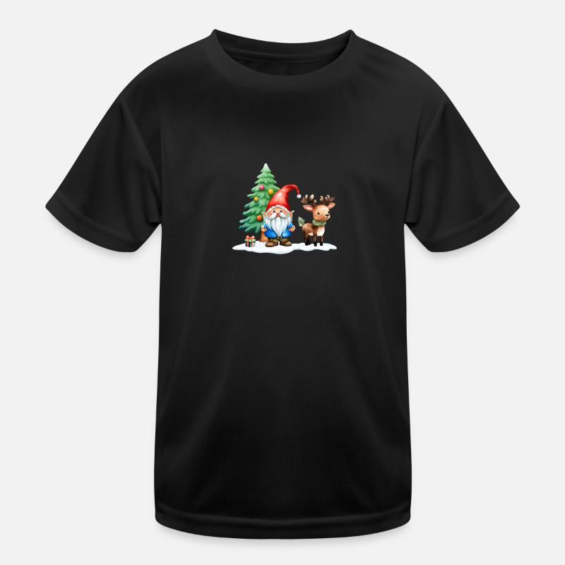Wichtel Tomte an Weihnachten Kinder Funktions-T-Shirt