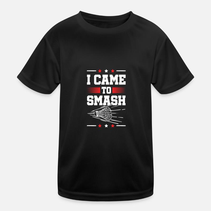 Badminton Smash Kids Functional T-Shirt