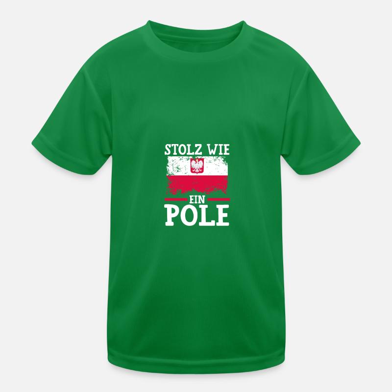 Pole Polnisch Polen Kinder Funktions-T-Shirt