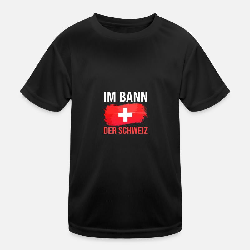 Schweizer Schweiz Kinder Funktions-T-Shirt
