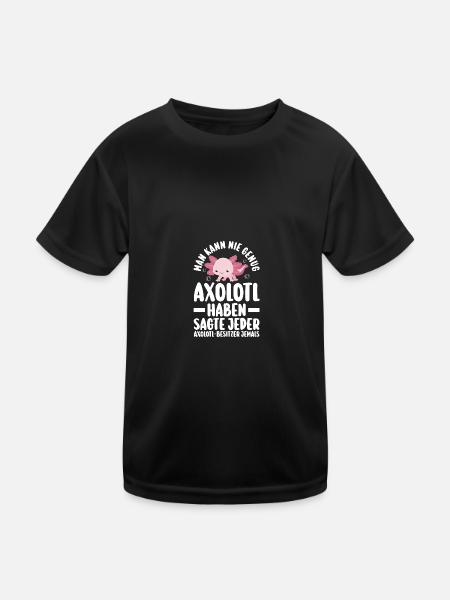 Axolotl - Kids Functional T-Shirt - black - Front