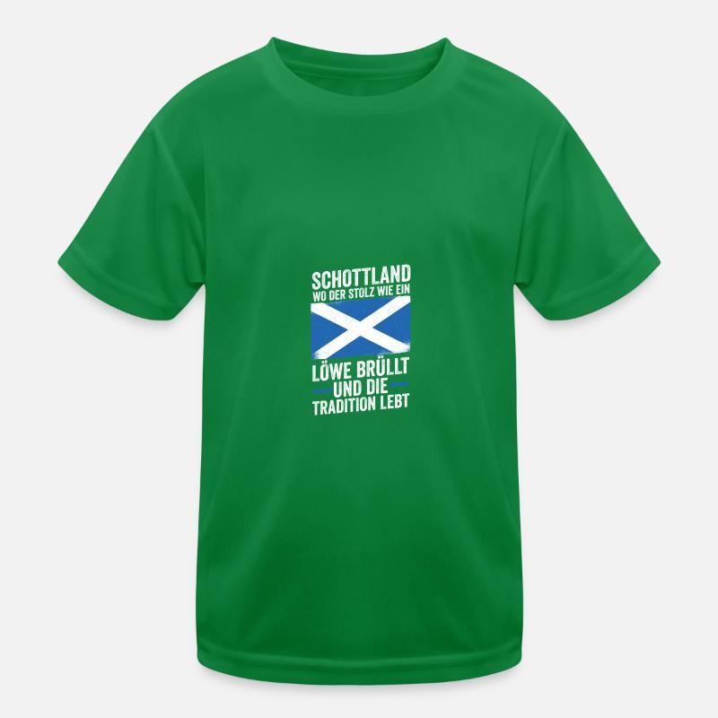 Scots Scottish Scotland Kids Functional T-Shirt