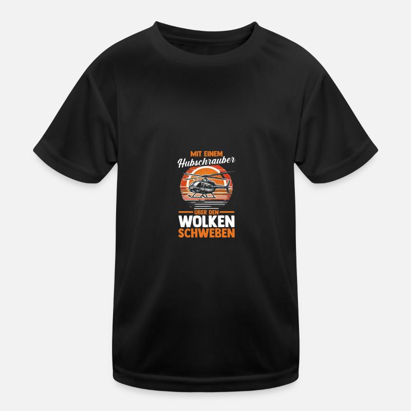 Pilot Helicopter Helicopter Kids Functional T-Shirt