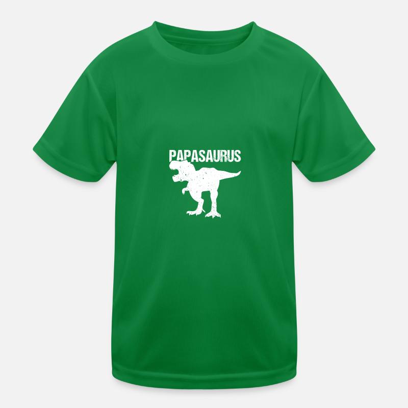 Papa Vater Dino Dinosaurier Papasaurus Kinder Funktions-T-Shirt