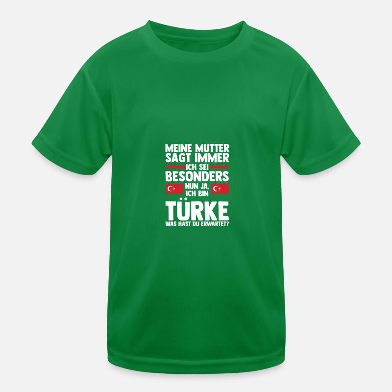 Turks Turkish Turkey Kids Functional T-Shirt