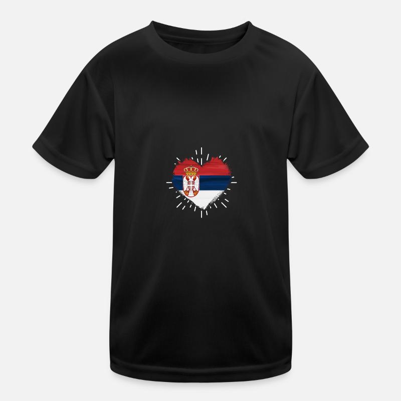 Serben Serbisch Serbien Kinder Funktions-T-Shirt