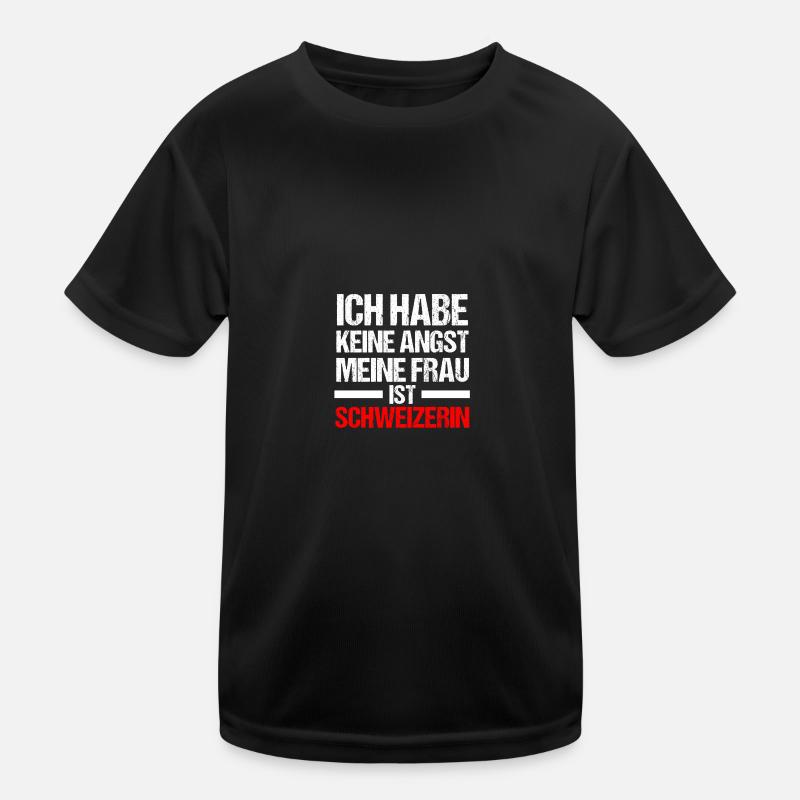 Schweizer Schweiz Kinder Funktions-T-Shirt