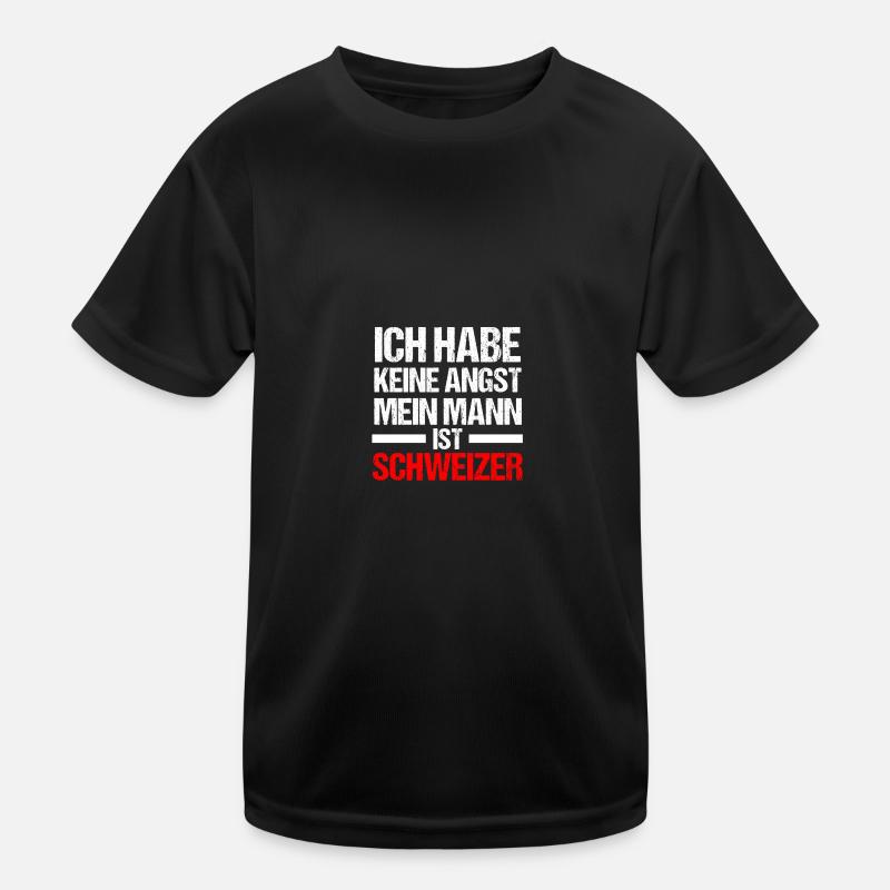 Schweizer Schweiz Kinder Funktions-T-Shirt