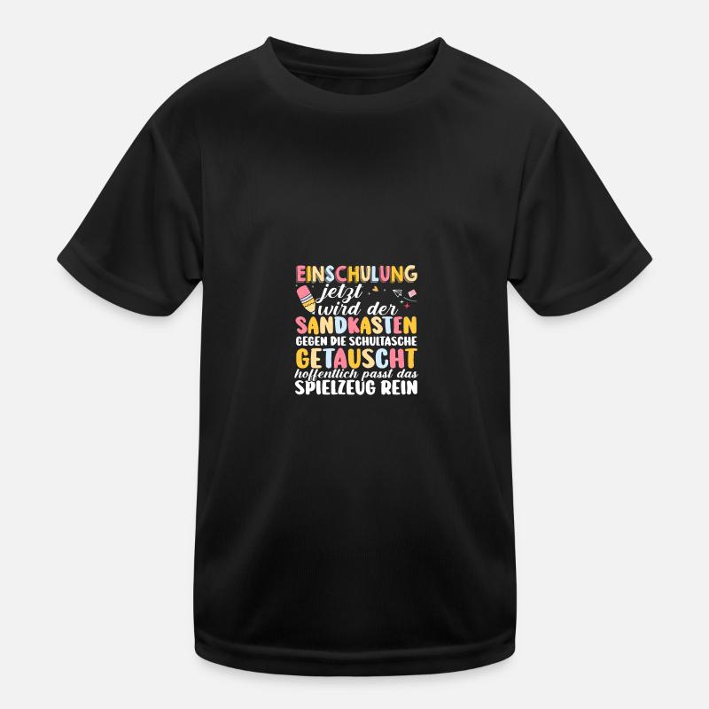 Erste Klasse Grundschule Schulbeginn Geschenk Kinder Funktions-T-Shirt