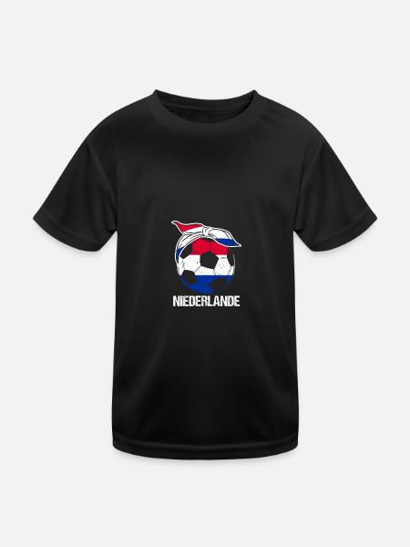 Pays-Bas Pays-Bas - T-shirt sport Enfant - noir - Devant