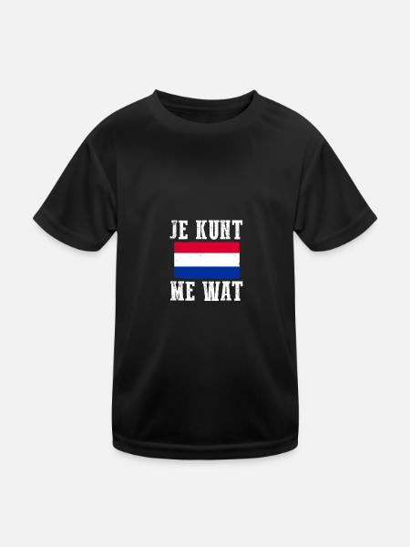 Pays-Bas Pays-Bas - T-shirt sport Enfant - noir - Devant