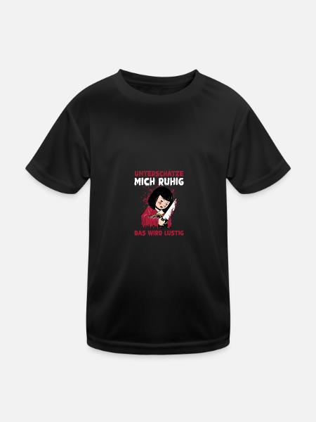 Underestimate me, it's going to be funny - Kids Functional T-Shirt - black - Front