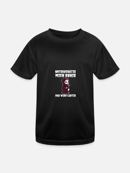 Underestimate me, it's going to be funny - Kids Functional T-Shirt - black - Front