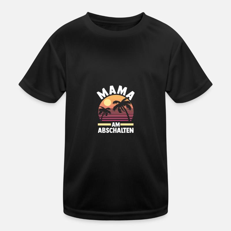 Urlaub Urlauberin Mutter Mama Kinder Funktions-T-Shirt