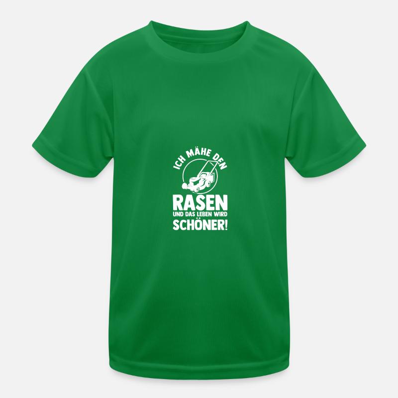 Gärtner Rasenmäher Bauer Garten Kinder Funktions-T-Shirt