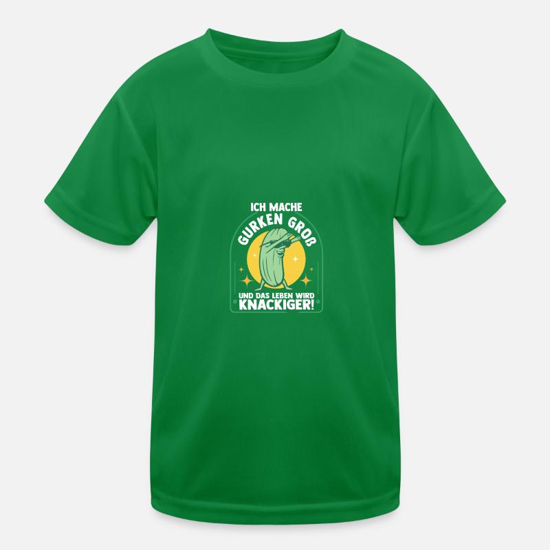 Gärtner Gurke Bauer Garten Kinder Funktions-T-Shirt