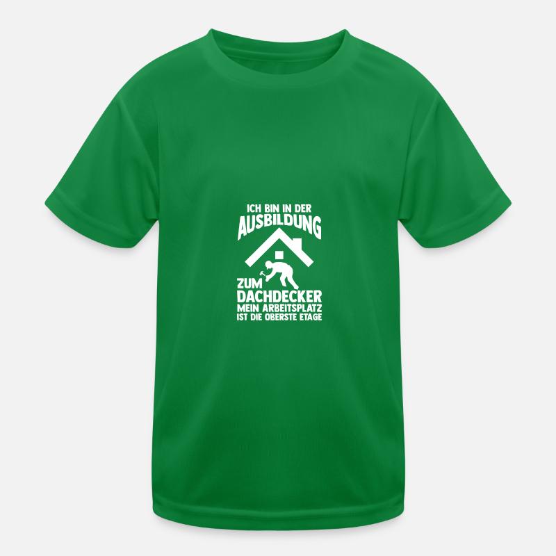 Roofing training apprentice Auzbi roofer Kids Functional T-Shirt