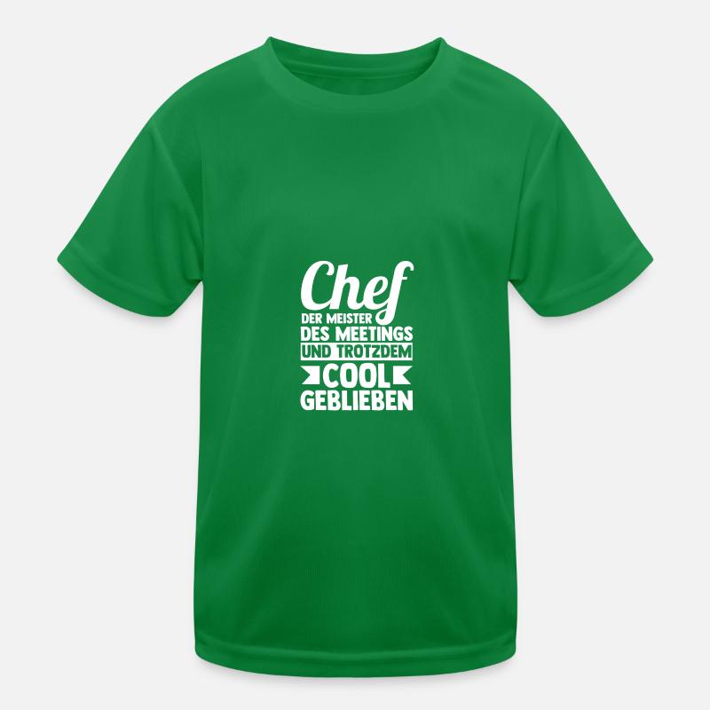 Teamleiter Chef Abschied Kinder Funktions-T-Shirt