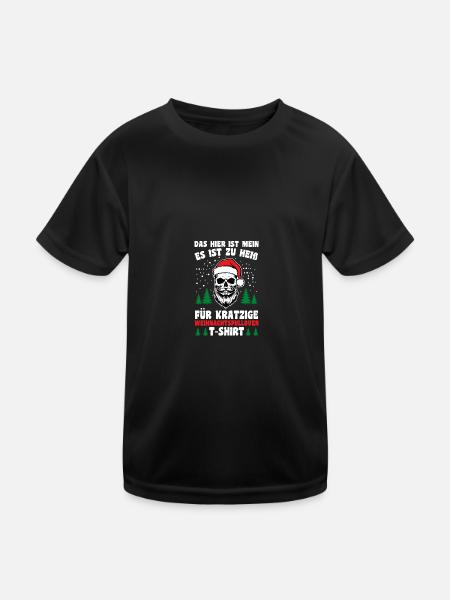 Santa Claus Christmas Ugly Christmas - Kids Functional T-Shirt - black - Front