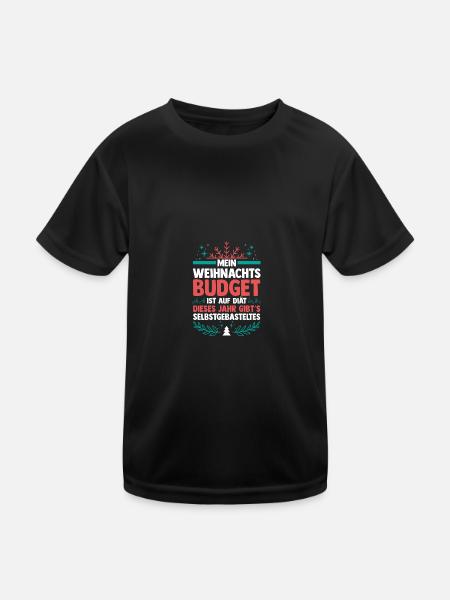 Père Noël Inflation Noël - T-shirt sport Enfant - noir - Devant