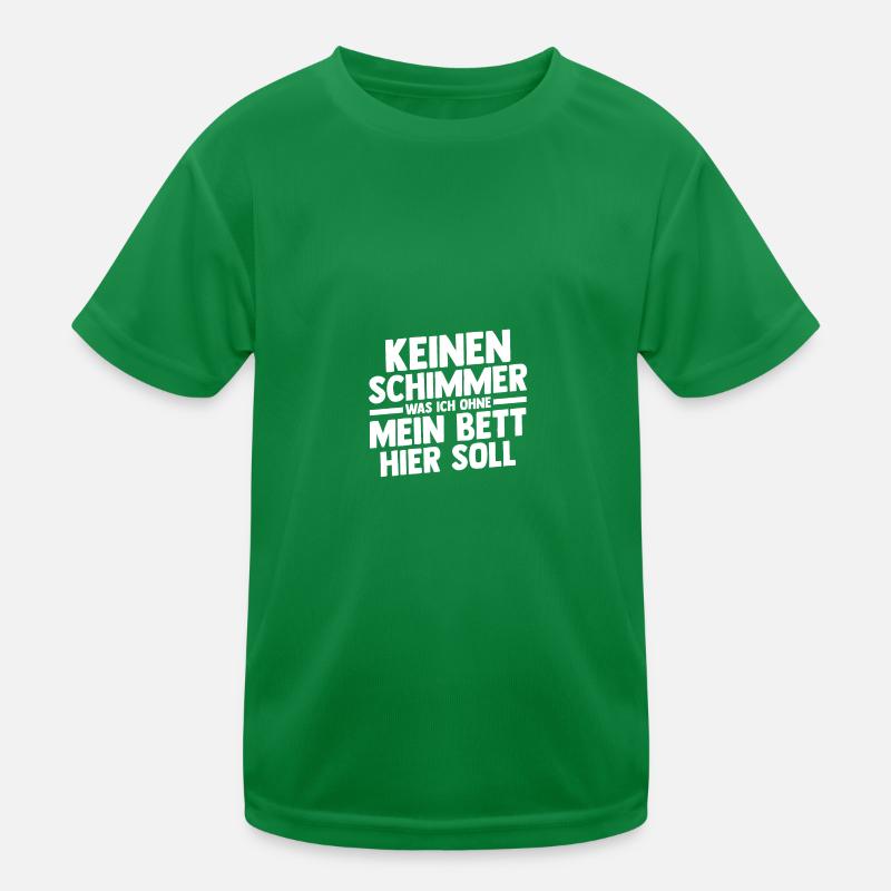 Late riser Shlafen lazy Kids Functional T-Shirt
