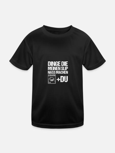 Things that wet my panties - Kids Functional T-Shirt - black - Front