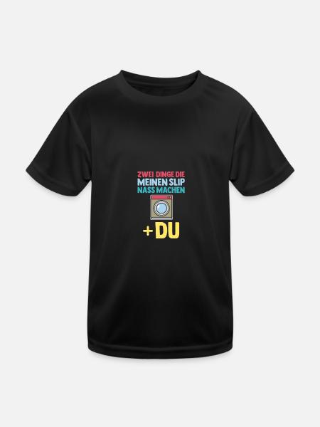 Things that wet my panties - Kids Functional T-Shirt - black - Front