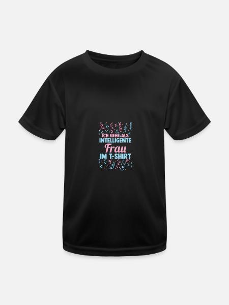 Karnevalskostüm Fasching Karneval - Kinder Funktions-T-Shirt - Schwarz - Vorne