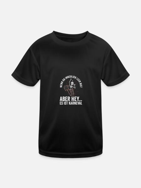 Costume de carnaval Carnaval - T-shirt sport Enfant - noir - Devant