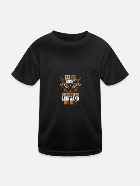Tattoo Tattoo Studio Tattoo Artist - Kids Functional T-Shirt - black - Front