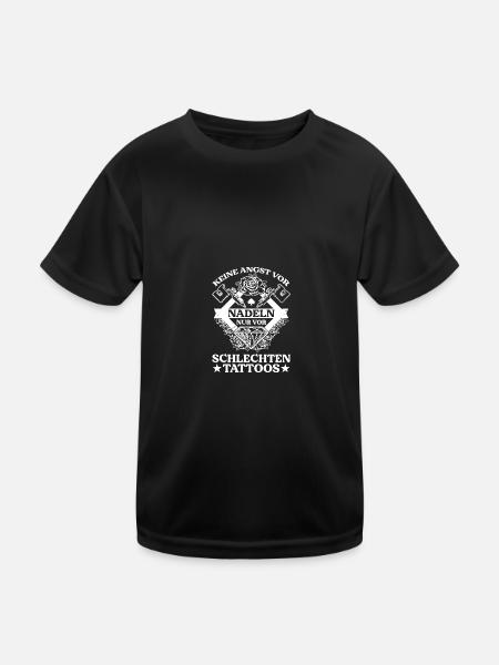 Tattoo Tattoo Studio Tattoo Artist - Kids Functional T-Shirt - black - Front
