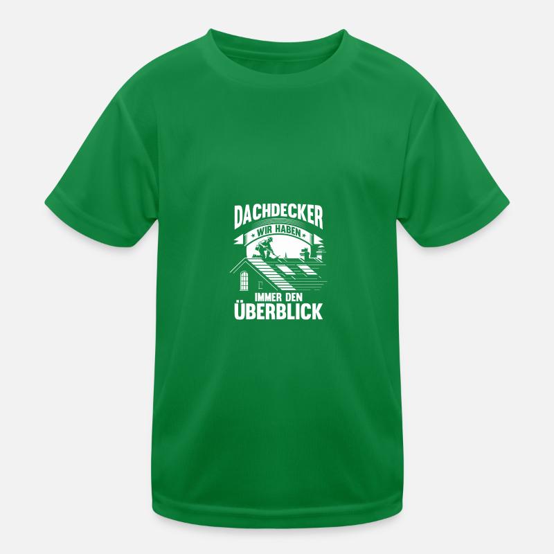 Dachdeckermeister Dachdecker Kinder Funktions-T-Shirt