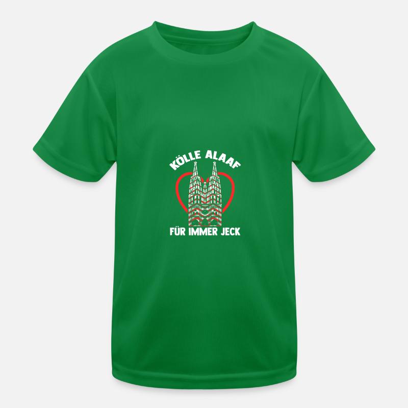 Kölle Alaaf Jecken Fasching Kölner Karneval Kinder Funktions-T-Shirt