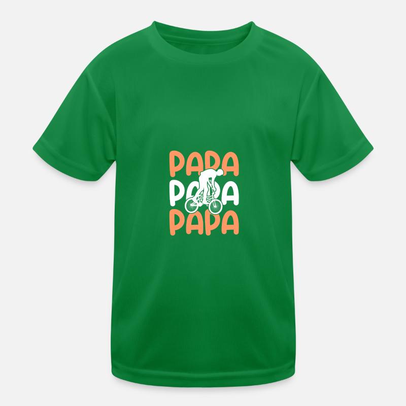 Vélo Papa Père VTT T-shirt sport Enfant