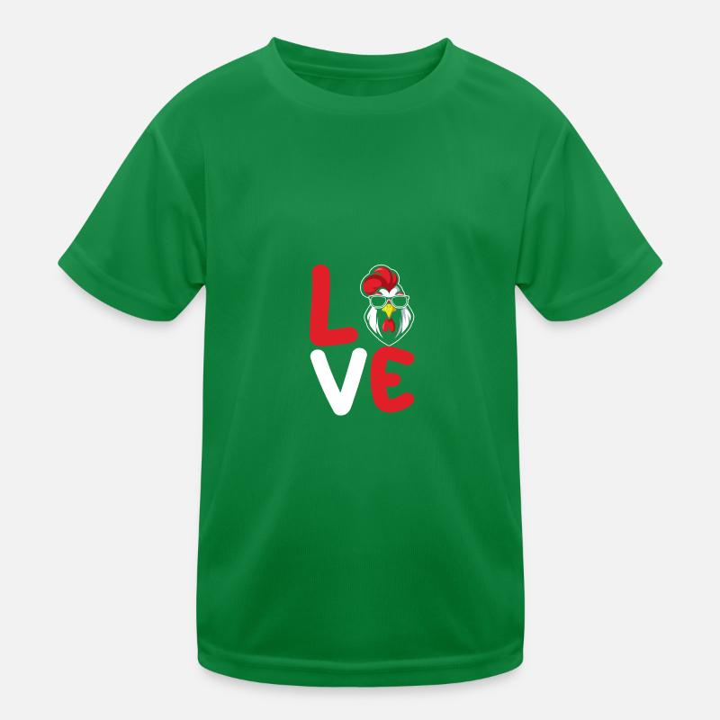 Poulet Coq T-shirt sport Enfant