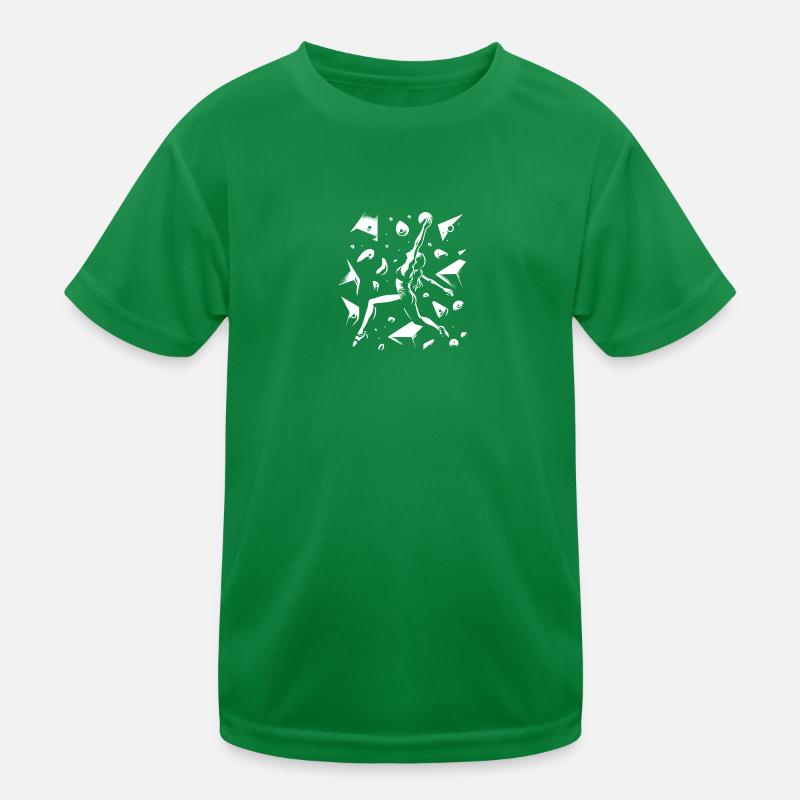Spaß beim Bouldern Kinder Funktions-T-Shirt