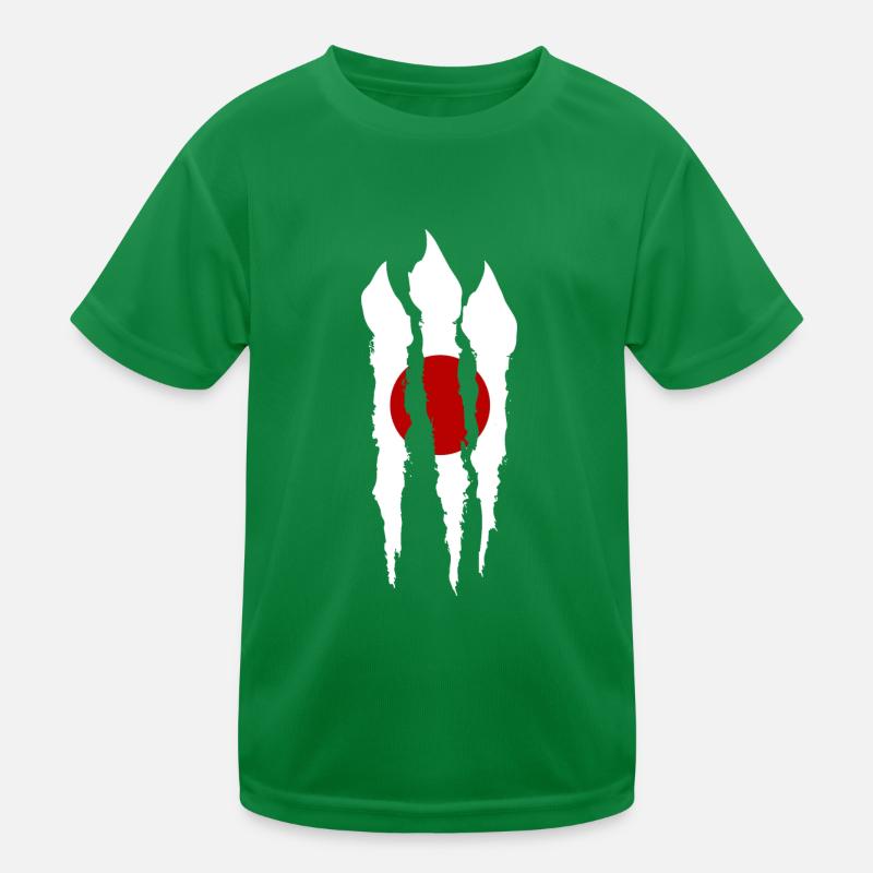 Drapeau du Japon utilisé Look Nihon Drapeau japonais T-shirt sport Enfant