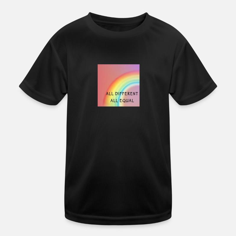 All different all equal. Diversity. Love. Kinder Funktions-T-Shirt