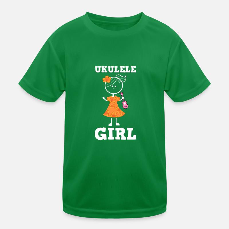 Ukulele Mädchen Mutter Tochter Tante Kinder Funktions-T-Shirt