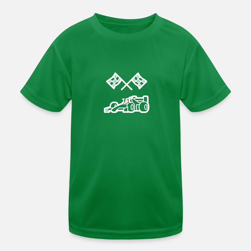 MYST3RCORP RACING WHITE Kids Functional T-Shirt