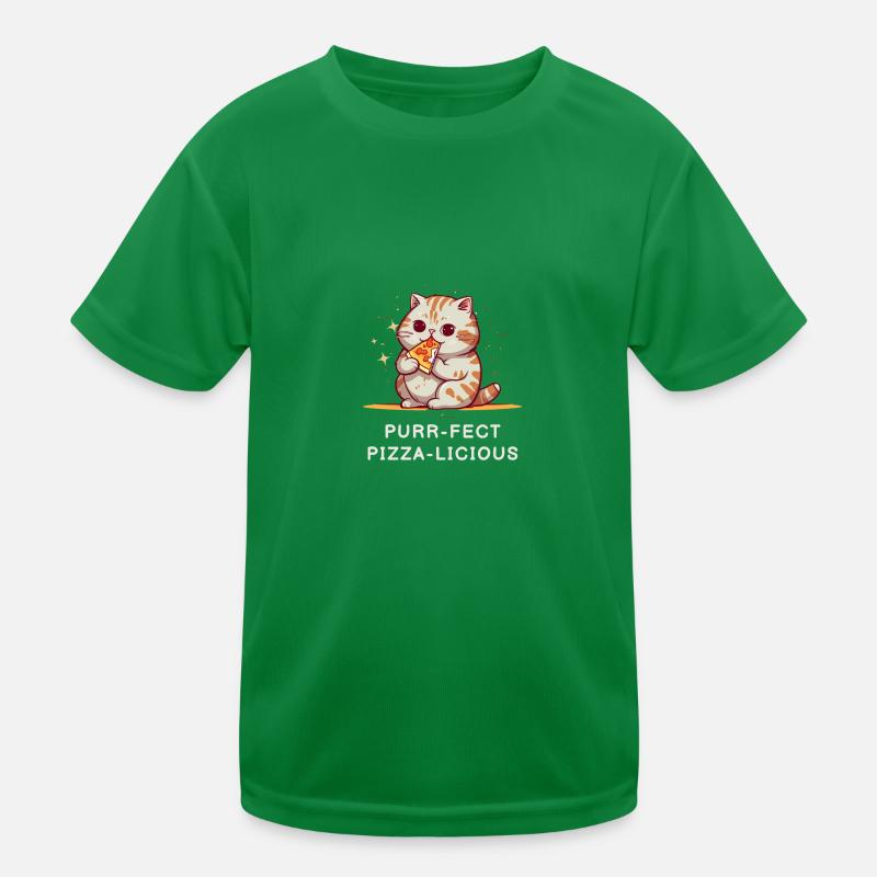 Pizza Cat! Kinder Funktions-T-Shirt